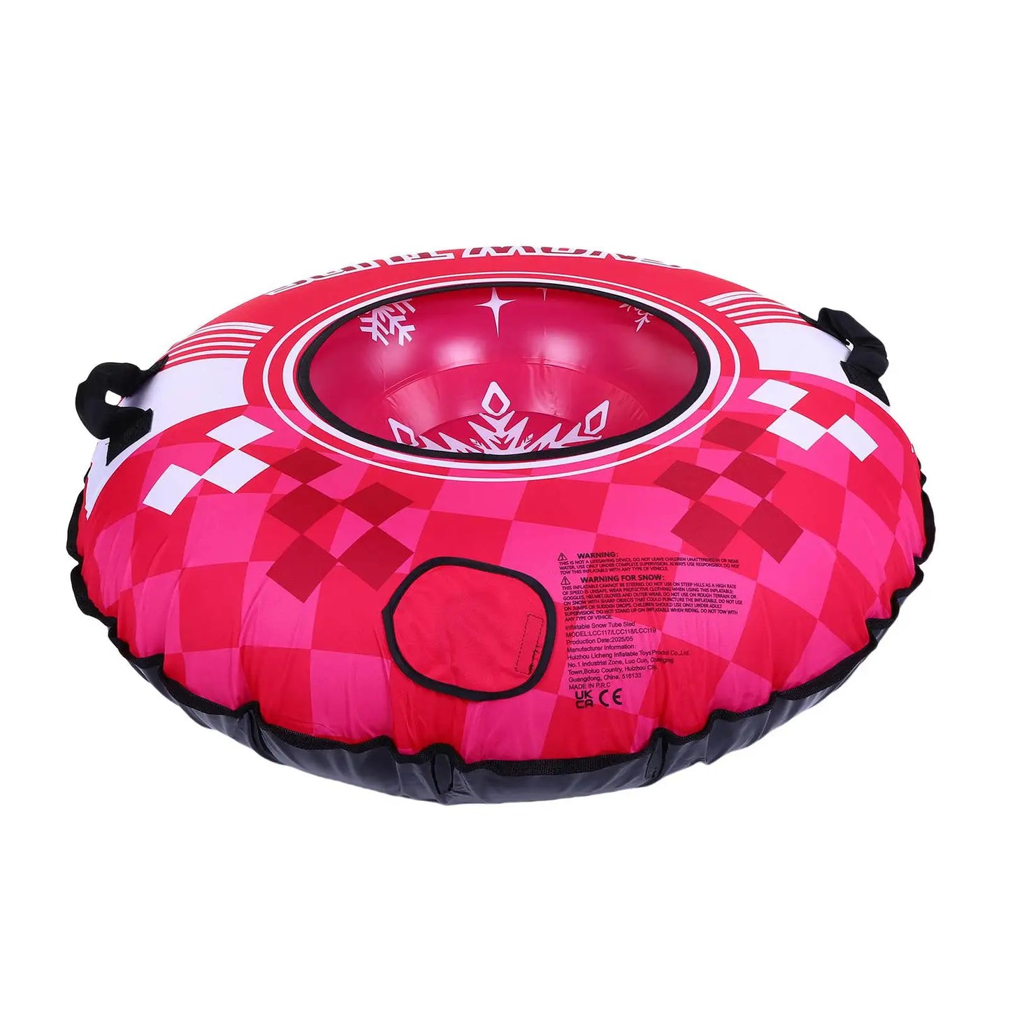 43inch Snow Tube  Red Cold Proof Thickened PVC Inflatable Snow Sled