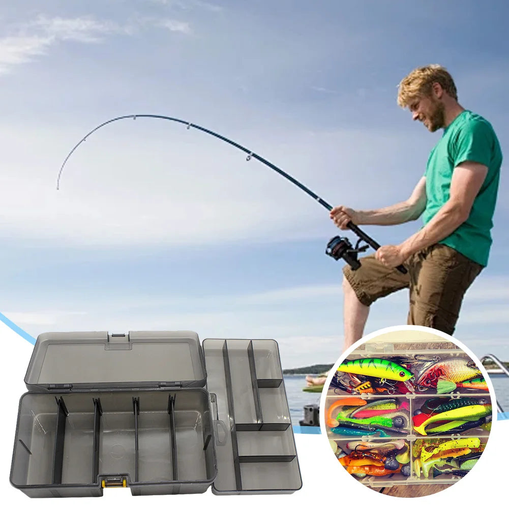 Lure Tackle Box Removable Plastic Fishing Tackle Box Fake Bait Hook