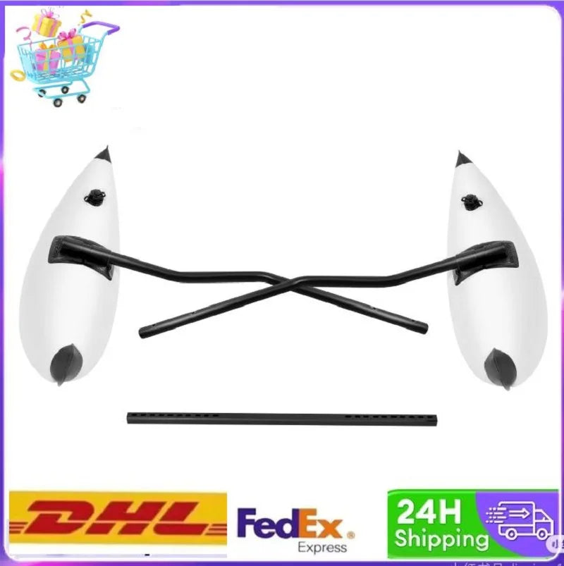 Banana-Shaped Kayak Outrigger Stabilizers Pvc Inflatable Outrigger Float with Sidekick Arms Rod Fit
