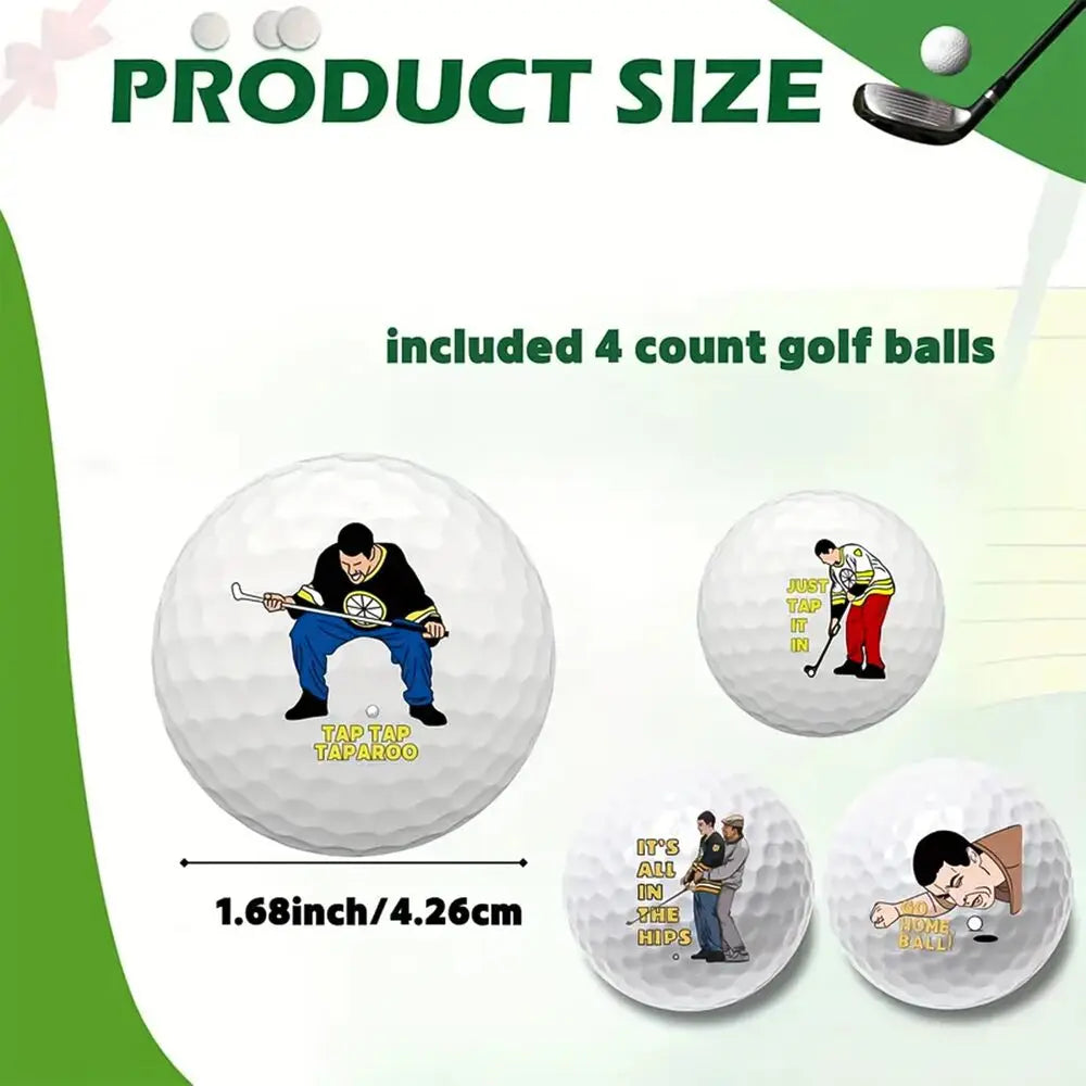 4 Counts Funny Golf Balls Funny Novelty Golfer Present