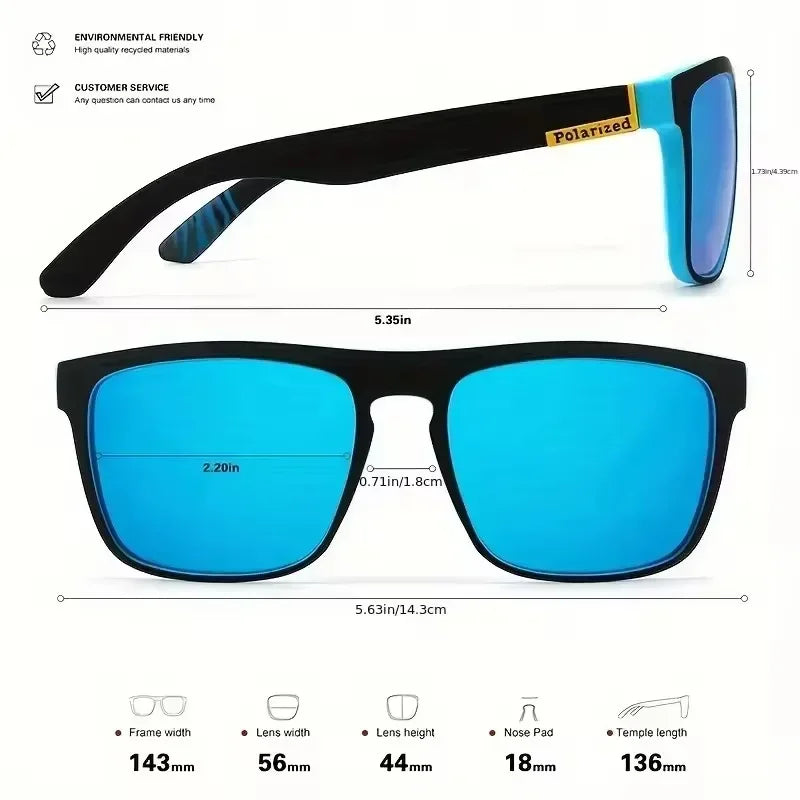 1Pair of New Designer UV400 Polarized Colorful Sunglasses for Men and Women