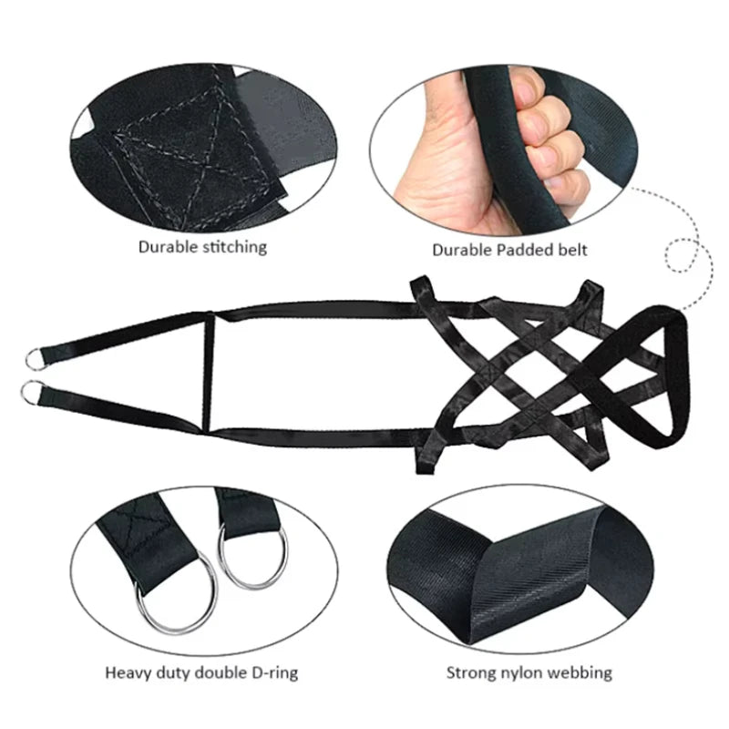 Dog Pull Training Leash Sled Safety Belt for Dog Sled Enthusiasts