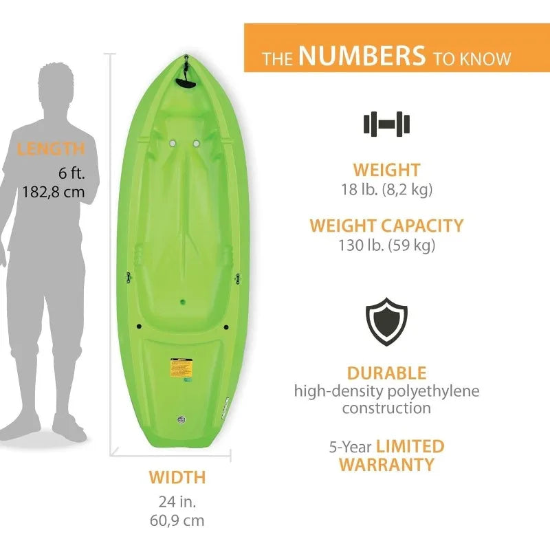 6 Feet Wave Kayak with Paddle