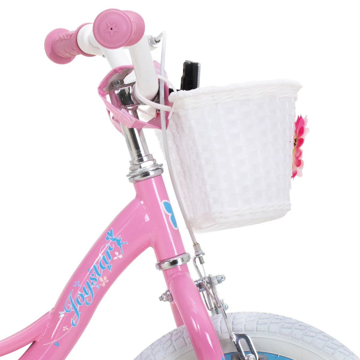 JOYSTAR Fairy Girls Bike for 2-9 Years Old Toddlers and Kids with Training Wheels, Handbrake and Basket,