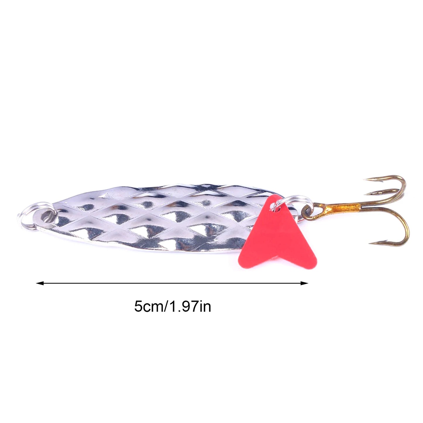Metal Spinner Spoons Trout Fishing Lures 9g Hard Metal Artificial Bait Spoons Lures Sequins Fishing Tackle Hook for Panfish Bass