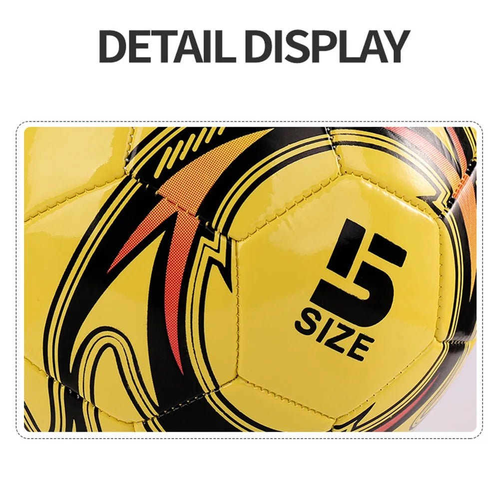 Size 5 Machine Stitched Waterproof Seamless Soccer Ball PVC Inflatable Sports Ball