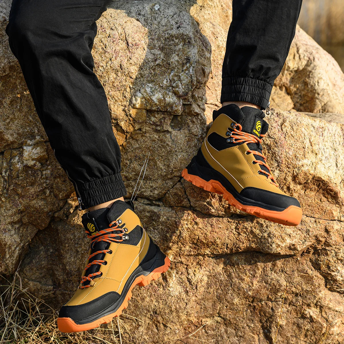 Safety  Steel Toe Boots for Men Slip Resistant