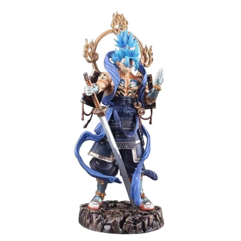 LuckyKay Studio PVC Dragon Ball Warrior Samurai Vegetto Statue 36cm Figurine DBZ Anime Model Action Figure Collection Toy Figma