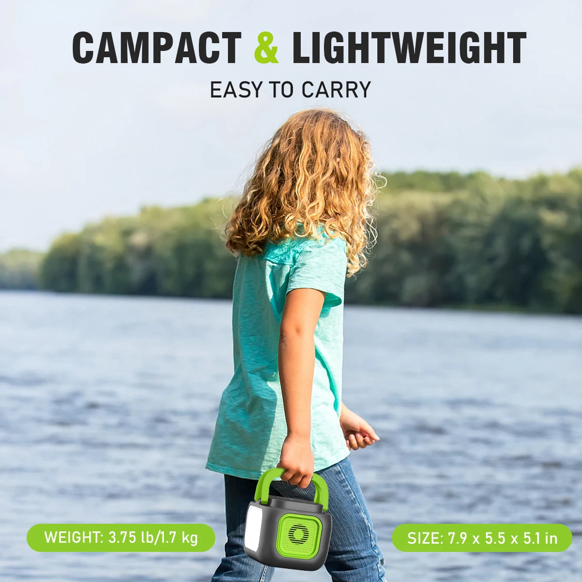 200W Portable Power Station 155Wh Solar Generator 42000mAh Power Bank with AC Outlet 110V, DC, USB QC3.0