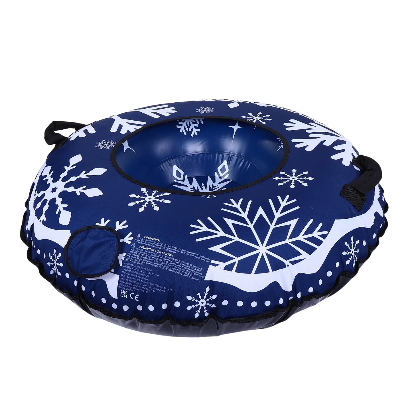 Inflatable Snow Tube Sled Heavy Duty for Sledding with Handles Tow Rope Winter Outdoor  for Boys Girls Adults