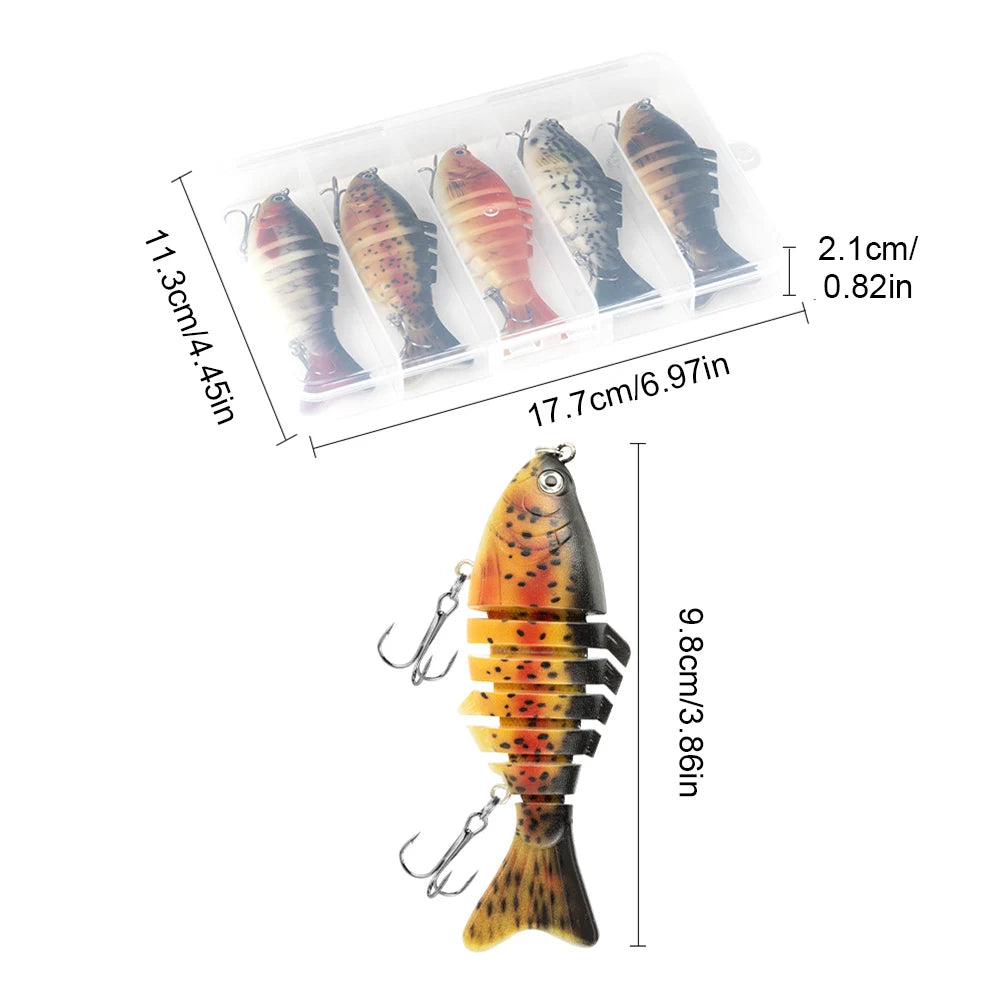 3/5/10Pcs Fishing Lures  Bait Slow Sinking