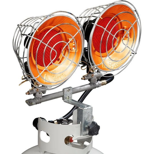 Avenger FBDTP30 Infrared Double Burner Outdoor Propane Heater for Camping and Patio Use
