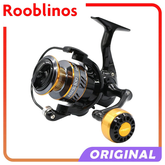 HM NEW Fishing Reel Spinning Reel Metal Reel Cup 10KG Max Drag Power Spinning Wheel High Speed Adapt