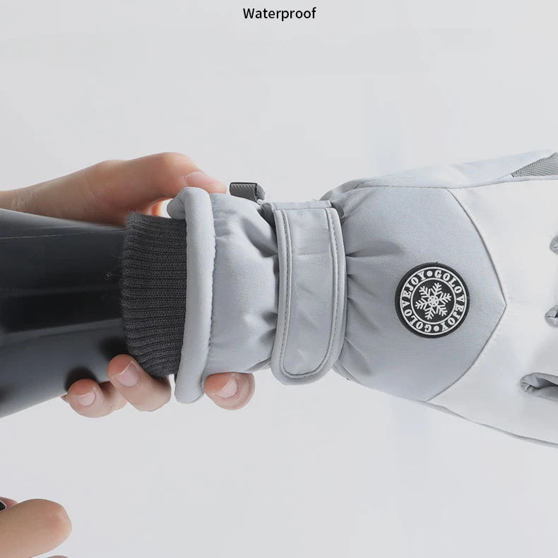 Winter fishing gloves, men's and women's fishing ski gloves, outdoor cycling waterproof and warm snow gloves