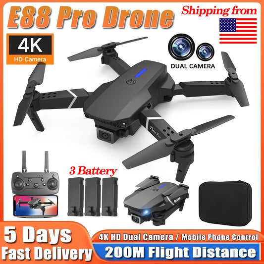 RC Drone 4K Professinal With 3 Battery 1080P Wide Angle HD Camera 


Height Hold Gift Toy