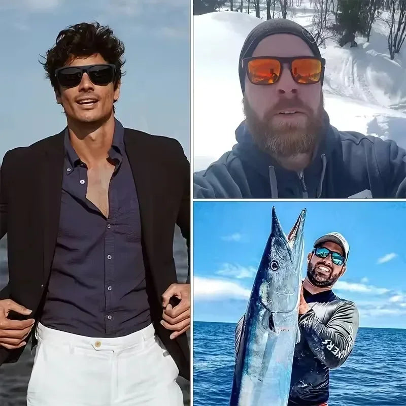 1Pair of New Designer UV400 Polarized Colorful Sunglasses for Men and Women