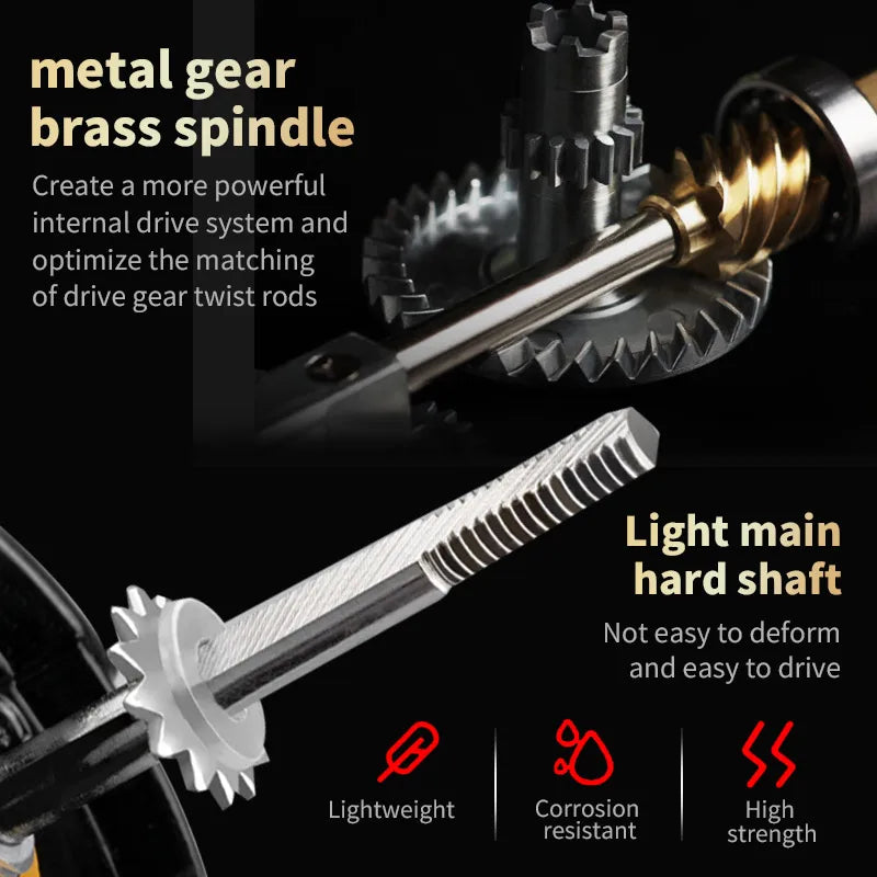 Fishing Reel, He1000-7000 Series, 5.2:1 Gear Ratio, 22.05lb Extraction, Aluminum Alloy Body, Pa Nylon, Left/Right Hands Can Be Changed, Suitable for Freshwater