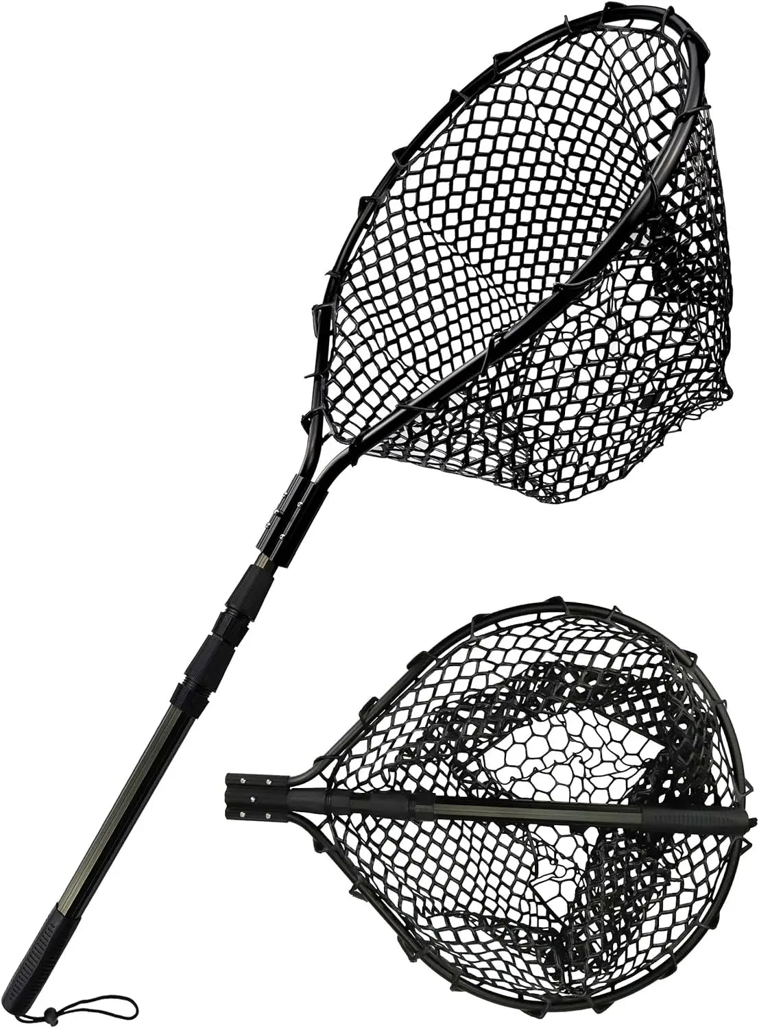 Heavy Duty Big Folding Fishing Net With Retractable Long Handle