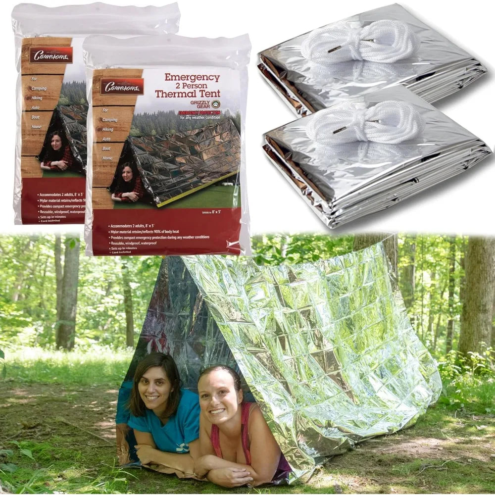 XL Waterproof Mylar Survival Tent  Shelter for Emergency Use