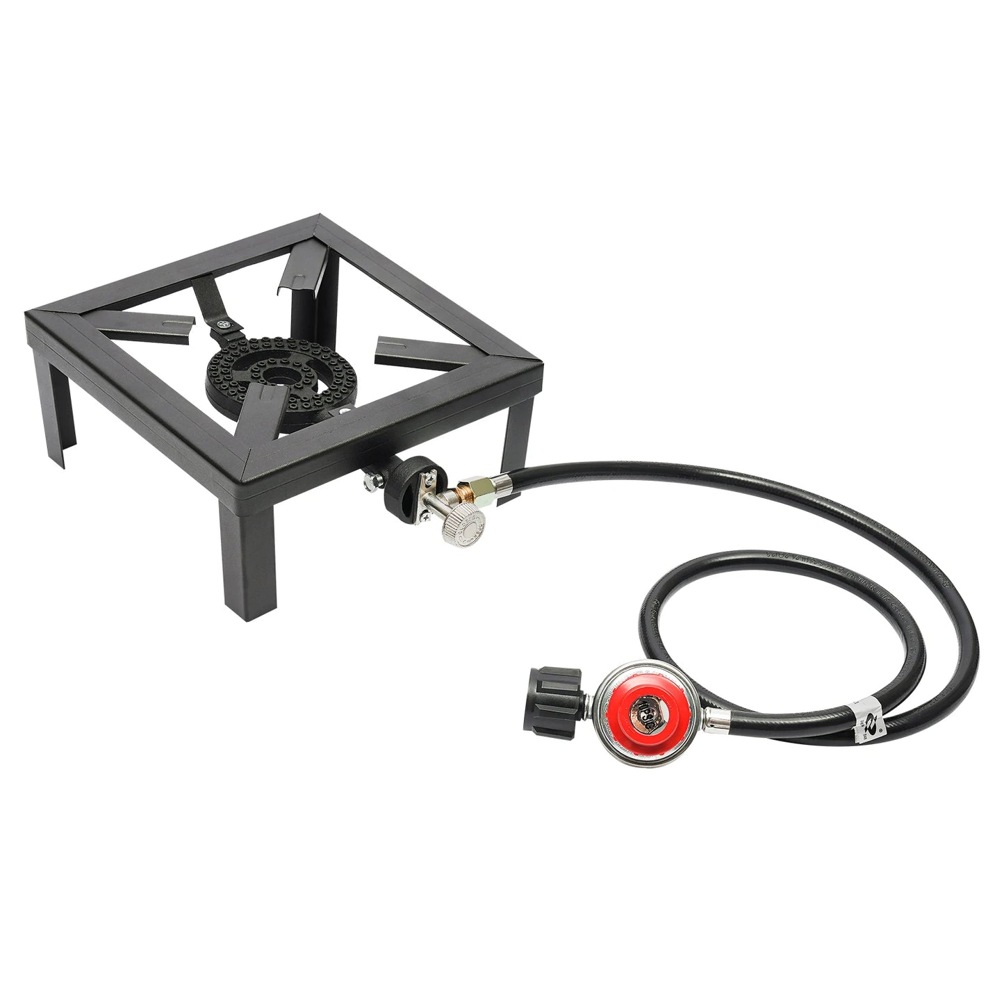 Portable Single Burner Gas Stove  Propane  with Adjustable 0-20Psi Regulator Hose