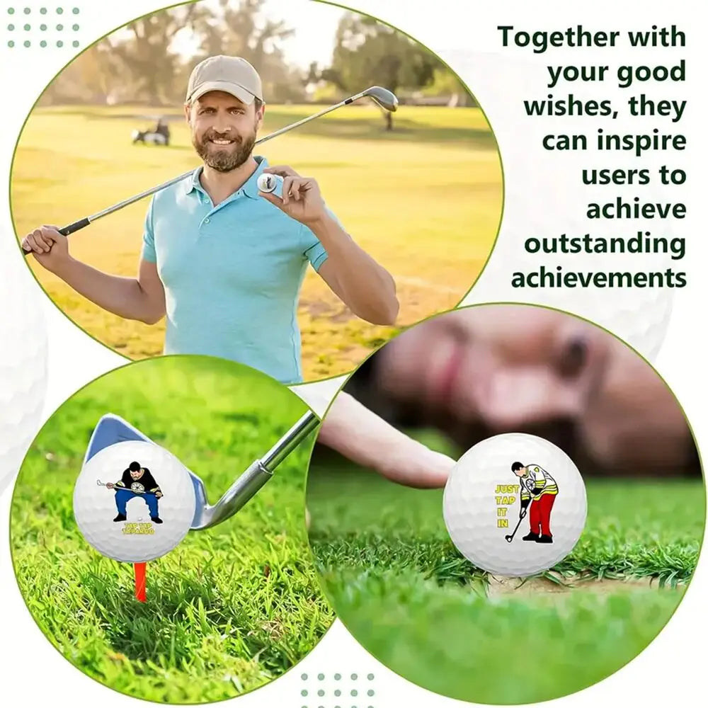 4 Counts Funny Golf Balls Funny Novelty Golfer Present