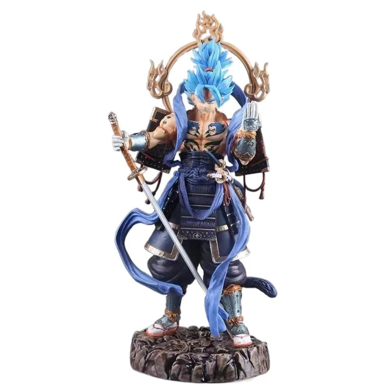 LuckyKay Studio PVC Dragon Ball Warrior Samurai Vegetto Statue 36cm Figurine DBZ Anime Model Action Figure Collection Toy Figma