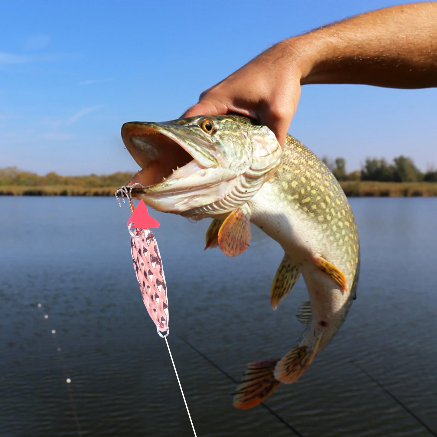 Metal Spinner Spoons Trout Fishing Lures 9g Hard Metal Artificial Bait Spoons Lures Sequins Fishing Tackle Hook for Panfish Bass