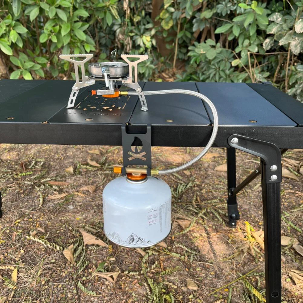 Butane Gas Tank Hanger Clip Stainless Steel Camping Table  for Outdoor Camping