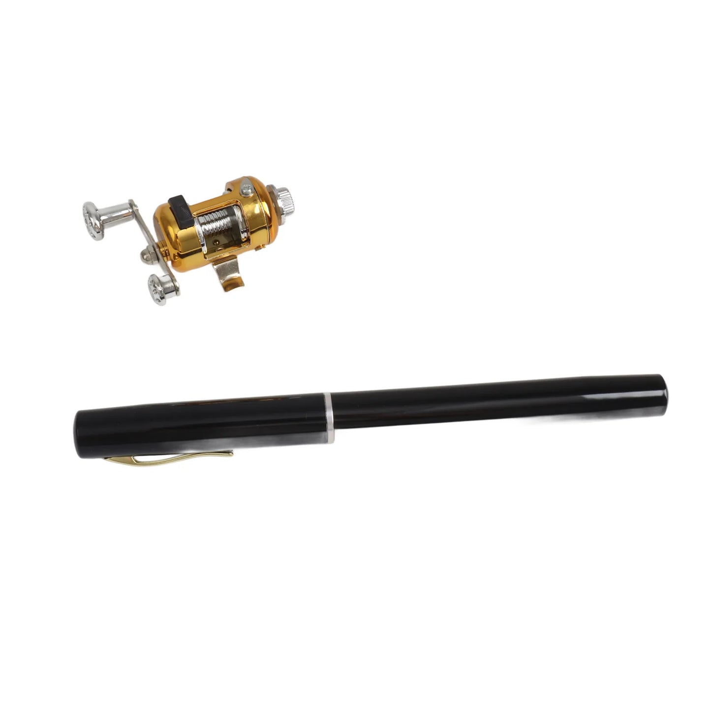 US Fishing Rod Reel Combo Set Mini Telescopic Portable Pocket Pen Fishing Rod Pole + Reel Aluminum Alloy Fishing Line Soft Lures