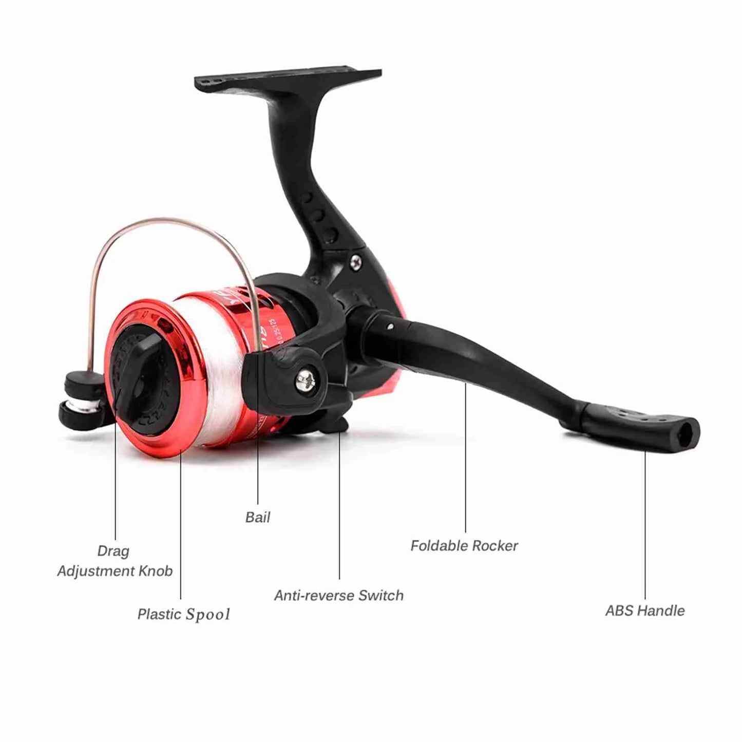 Portable Telescopic Fishing Rod and Reel Complete Kit fishing tackle full package