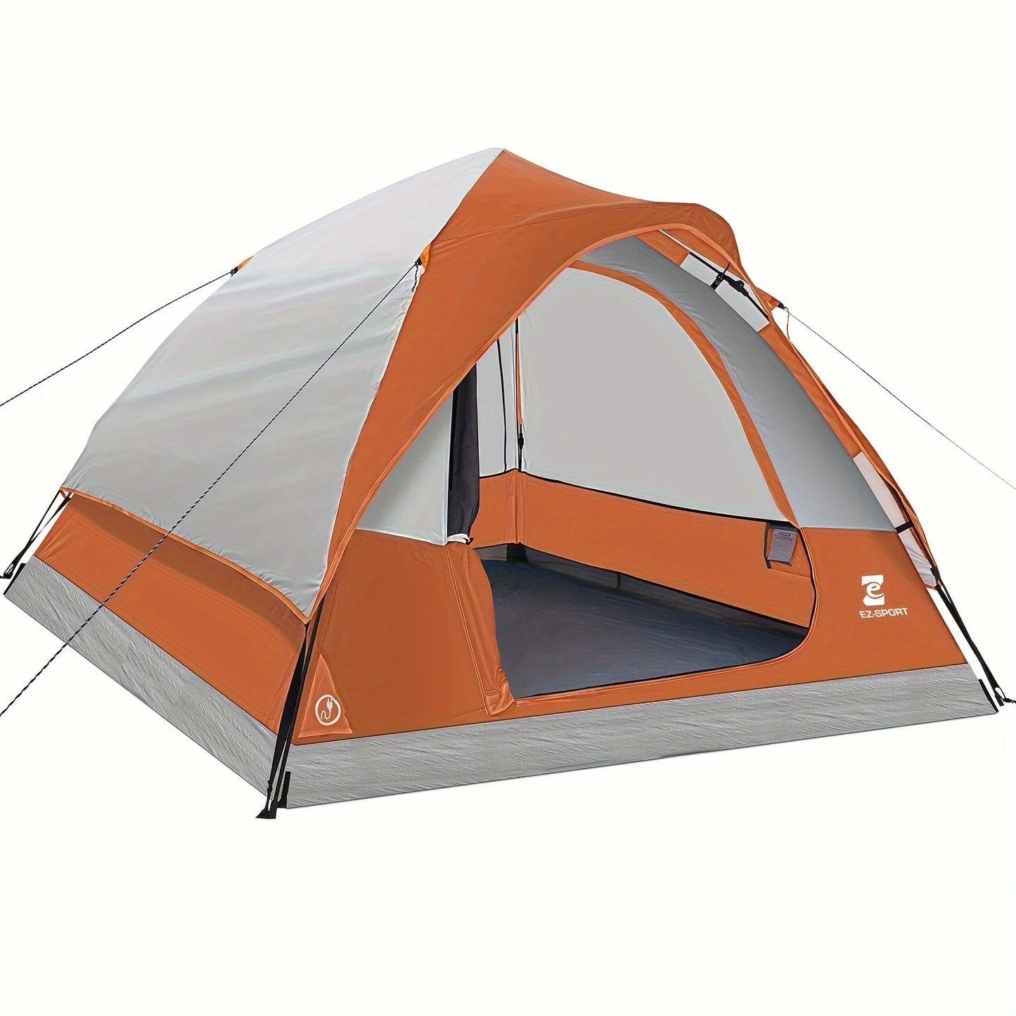 Pop Up Camping Tent - 4 Person  with Removable Rain Fly, Waterproof Windproof