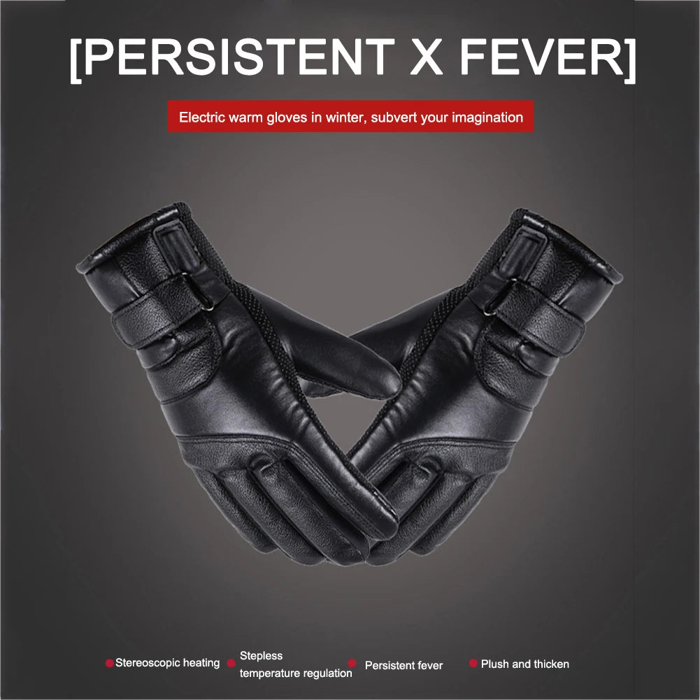 USB Electric Heated Gloves Outdoor Thermal  Hand warmer Winter Ski Gloves Motorcycle heated gloves Waterproof Touch Screen