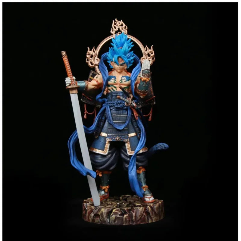 LuckyKay Studio PVC Dragon Ball Warrior Samurai Vegetto Statue 36cm Figurine DBZ Anime Model Action Figure Collection Toy Figma