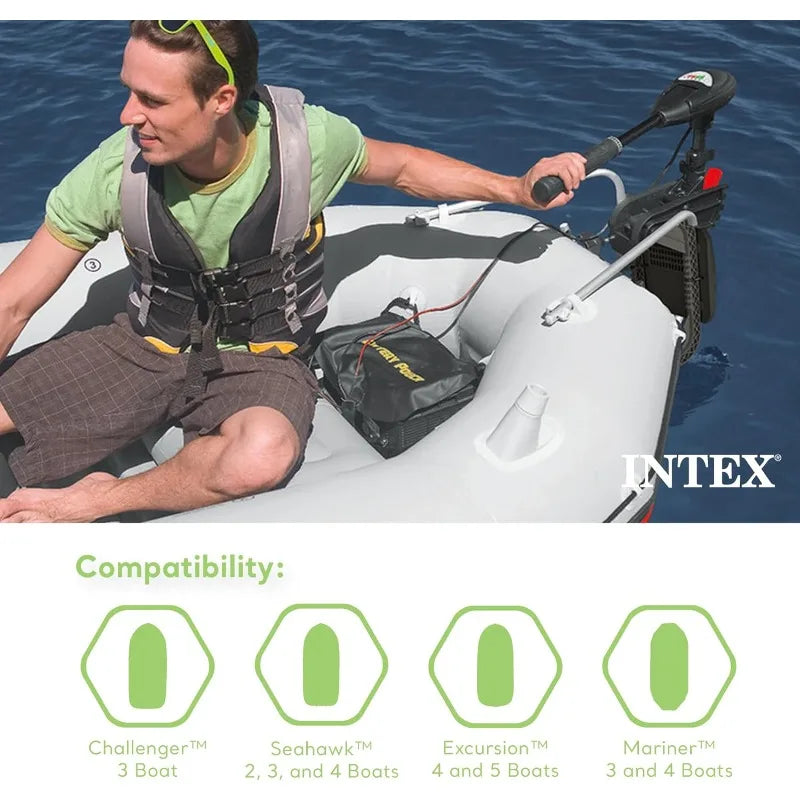 INTEX 68631E Transom Trolling Motor
Built-In Battery