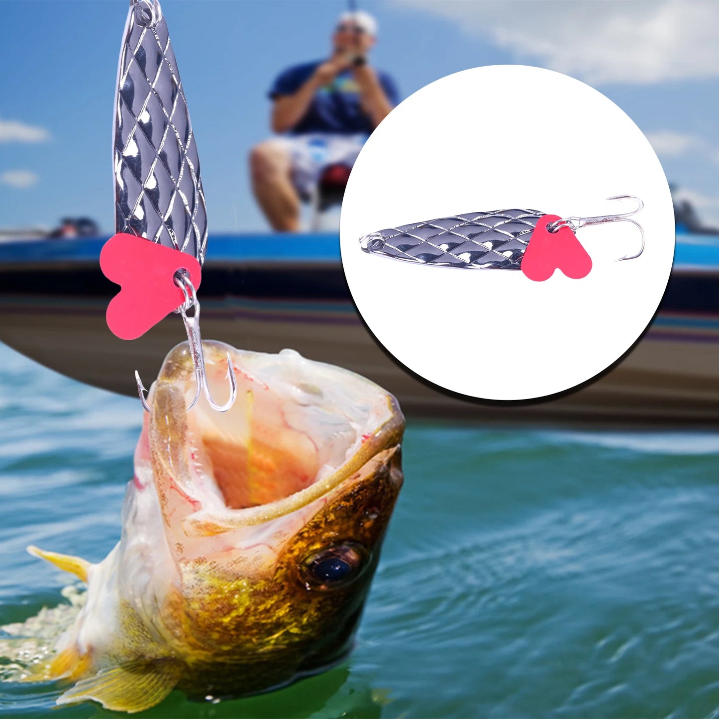 Metal Spinner Spoons Trout Fishing Lures 9g Hard Metal Artificial Bait Spoons Lures Sequins Fishing Tackle Hook for Panfish Bass