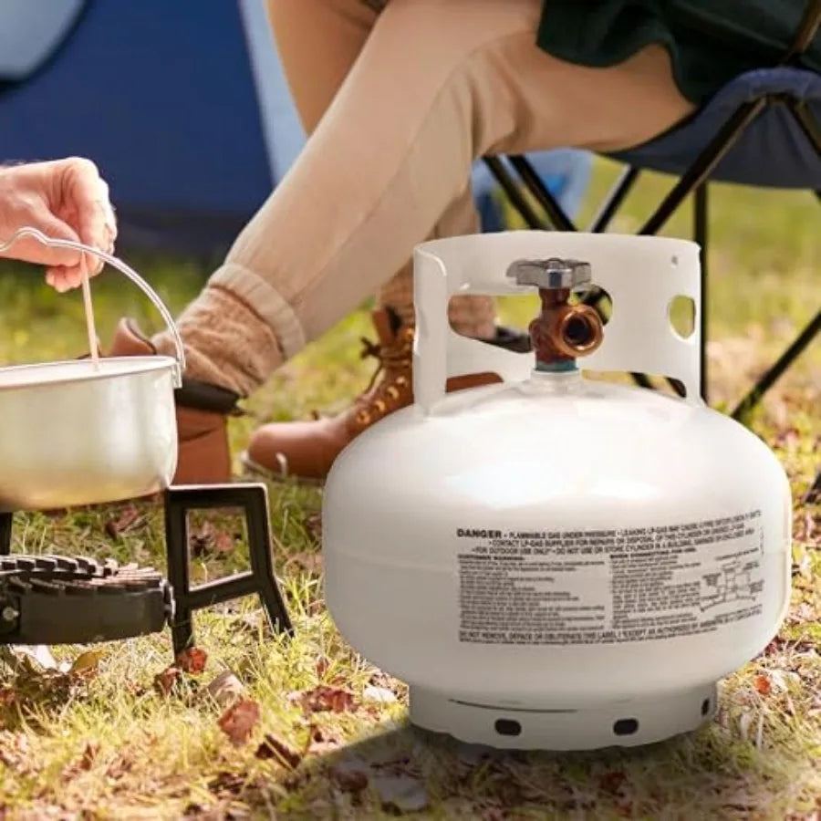 11lb Propane Tank for Outdoor Cooking and Heating Applications with High Performance Safety Valve and Durable Construction for R
