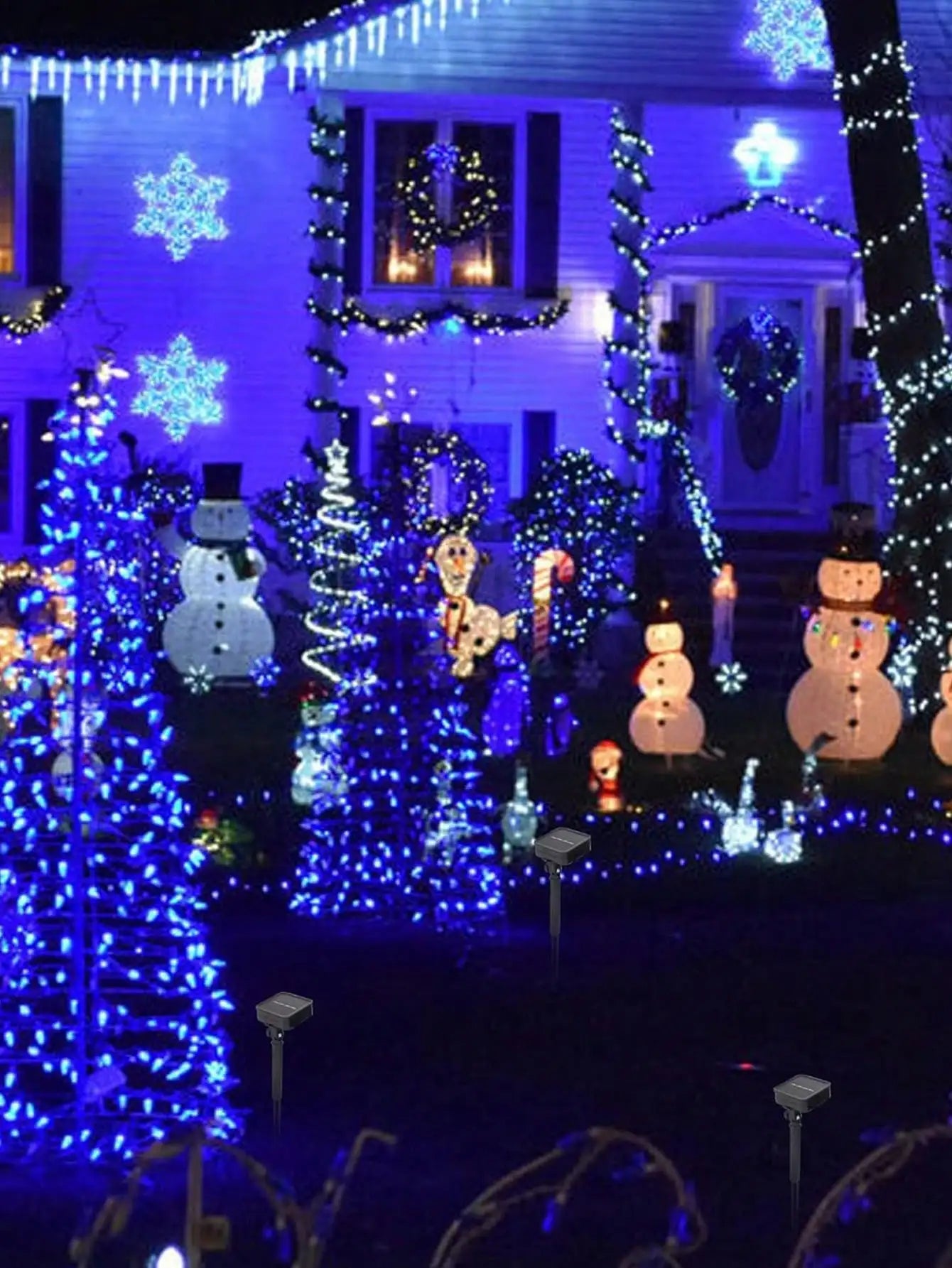 4Pcs 160ft Solar String Lights - 400Pcs Led Outdoor Fairy Lights, 8 Modes, Waterproof for Garden, Terrace, Tree Decoration - Great for , Weddings and Party (Warm Light) Ip44