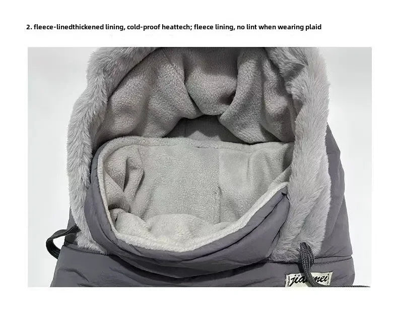 Thickened Warm Autumn Winter Unisex Trapper Hat Fleece Lined Ski Cap with Ear Flap for Outdoor Sports Cycling Hiking Winter Gear