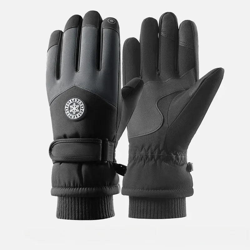 Winter fishing gloves, men's and women's fishing ski gloves, outdoor cycling waterproof and warm snow gloves