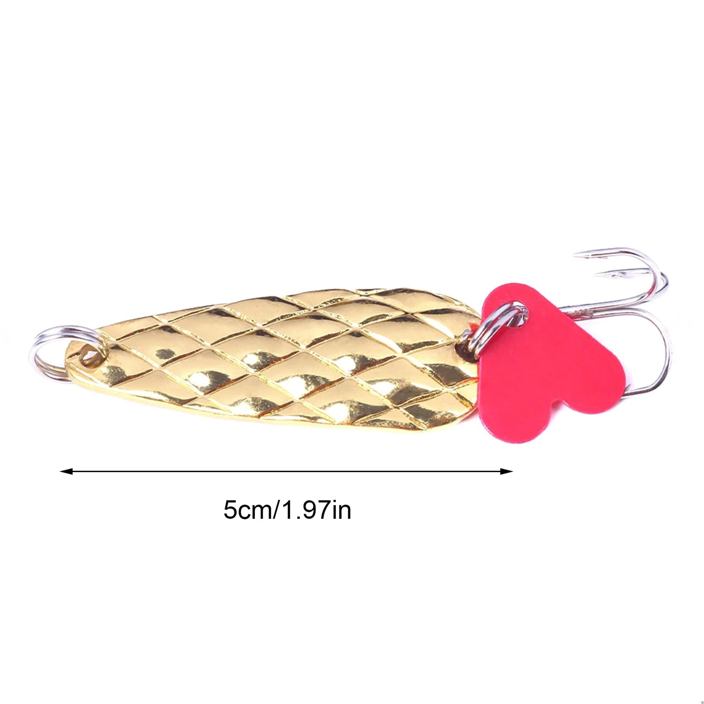 Metal Spinner Spoons Trout Fishing Lures 9g Hard Metal Artificial Bait Spoons Lures Sequins Fishing Tackle Hook for Panfish Bass