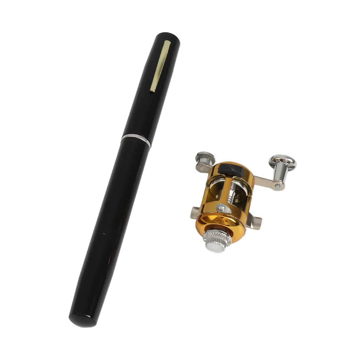 US Fishing Rod Reel Combo Set Mini Telescopic Portable Pocket Pen Fishing Rod Pole + Reel Aluminum Alloy Fishing Line Soft Lures