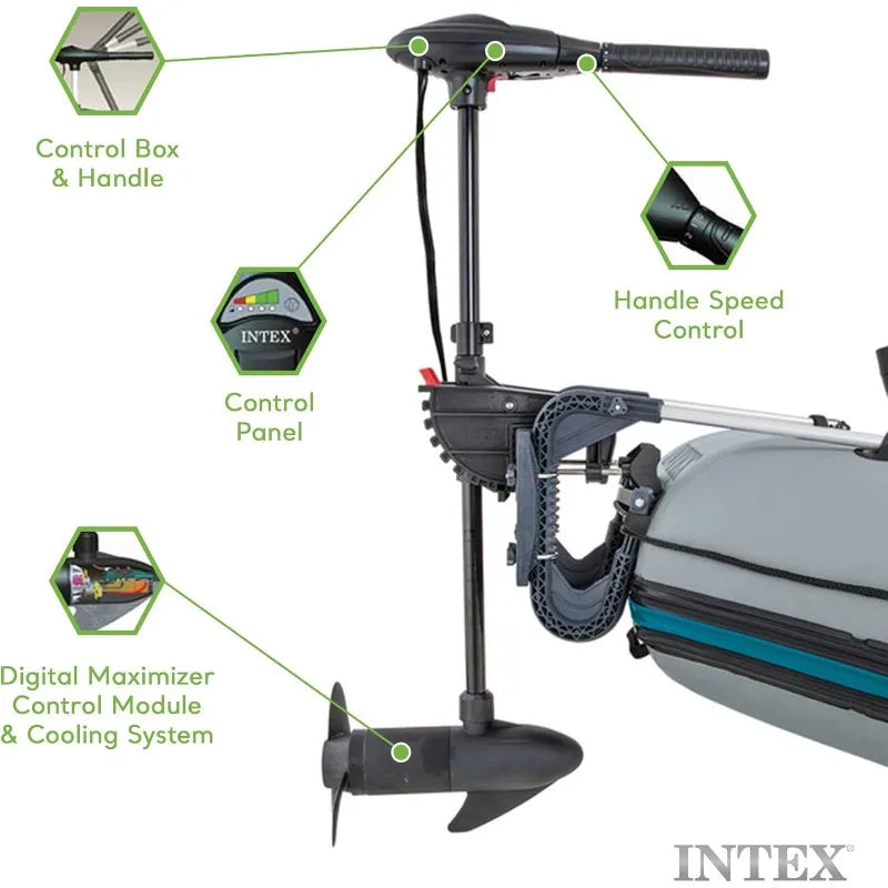INTEX 68631E Transom Trolling Motor
Built-In Battery