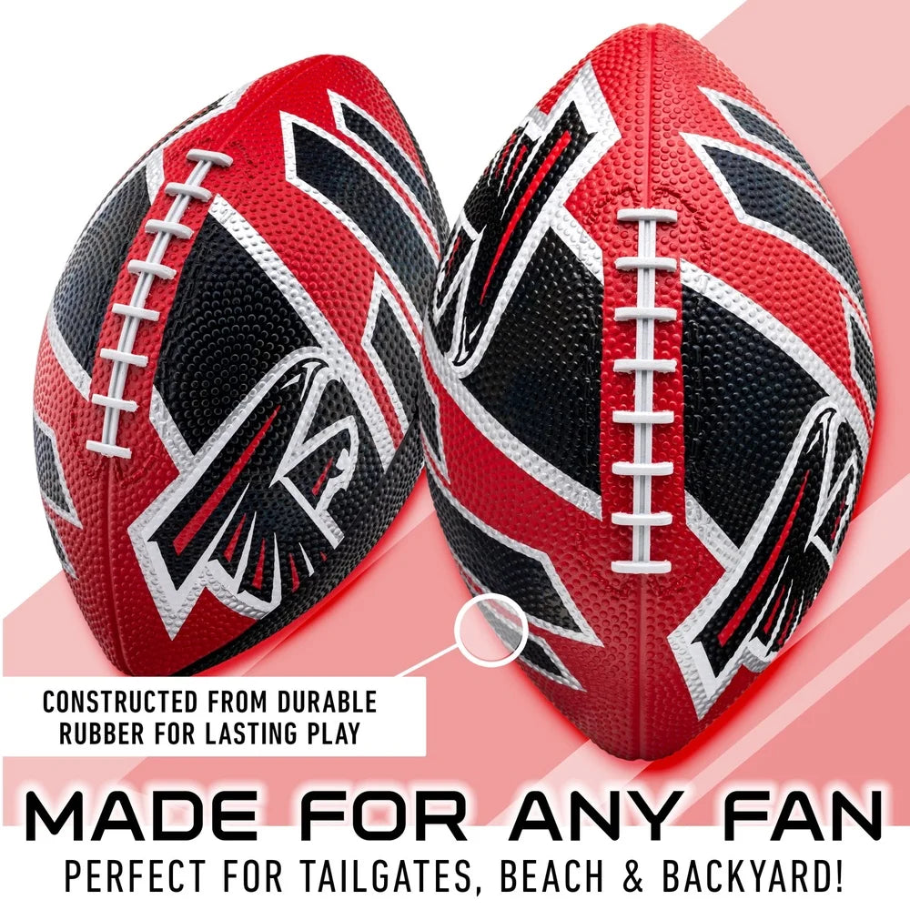NFL Atlanta Falcons Mini Football 8.5 Inch Rubber Easy Grip Durable Kids Football Perfect