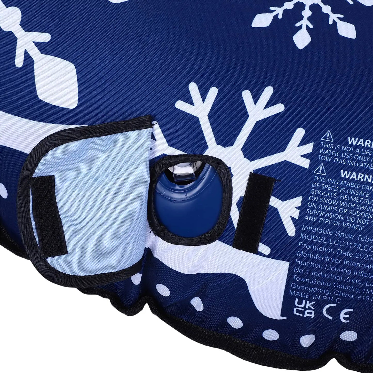 Inflatable Snow Tube Sled Heavy Duty for Sledding with Handles Tow Rope Winter Outdoor  for Boys Girls Adults