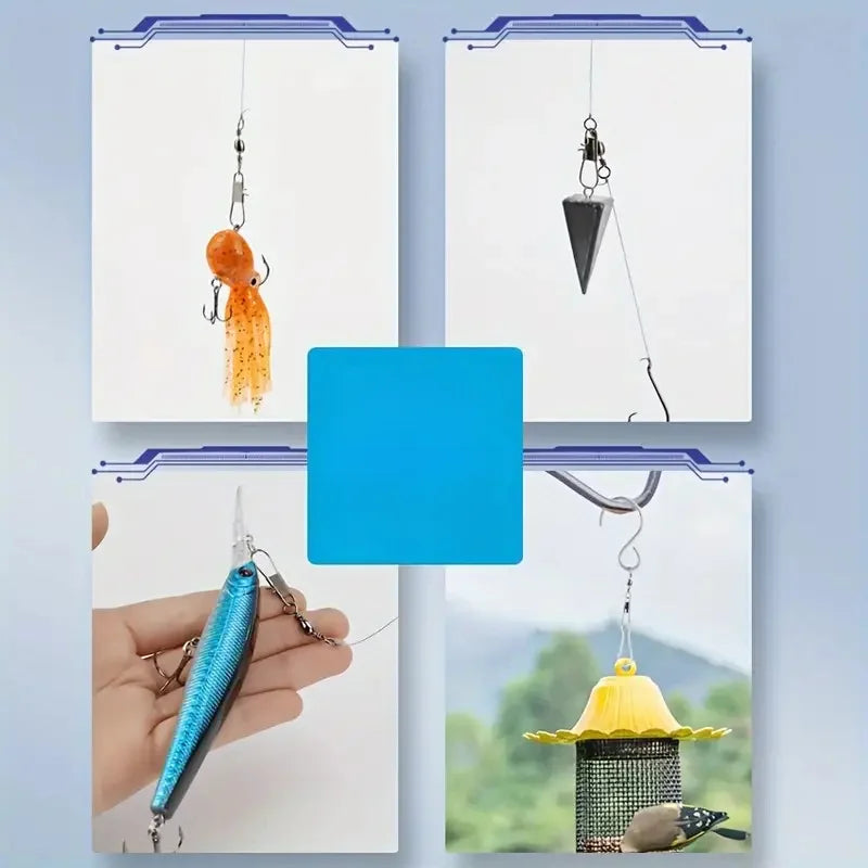 210pcs/set Fishing Swivels Snap