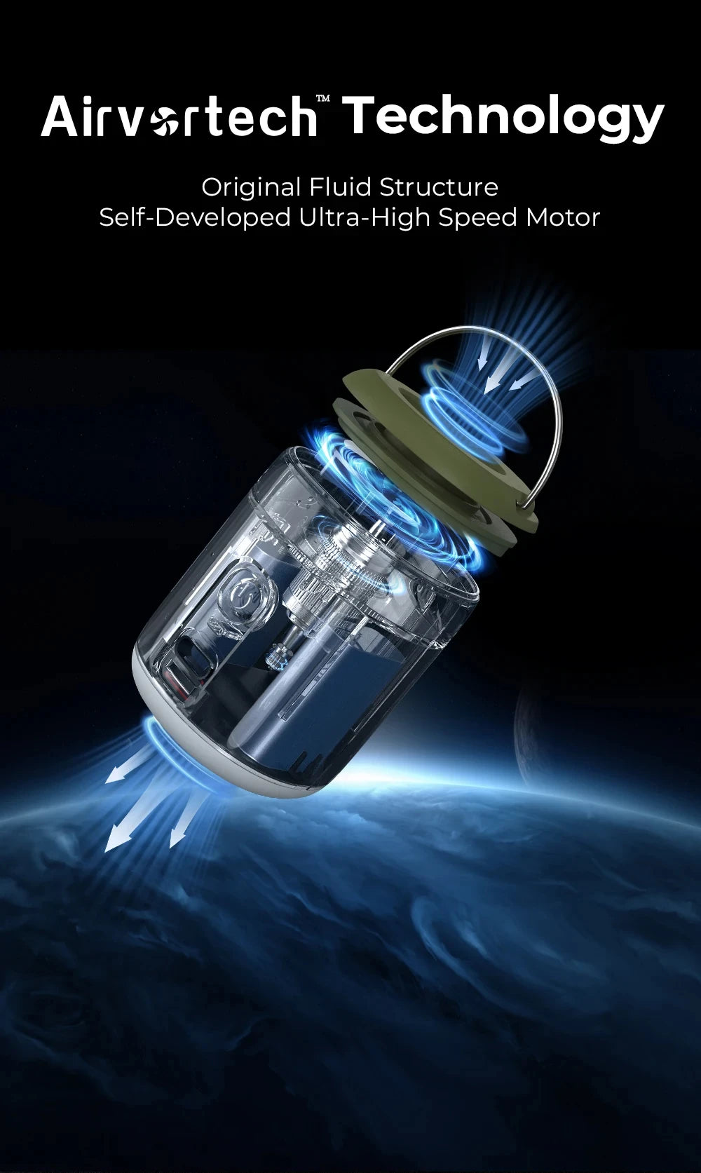 WESTTUNE Tiny Air Pump with Camping Lantern 4.5kPa Air Pump with Magnetic Design for Inflatable Air Mattress Sleeping Pads