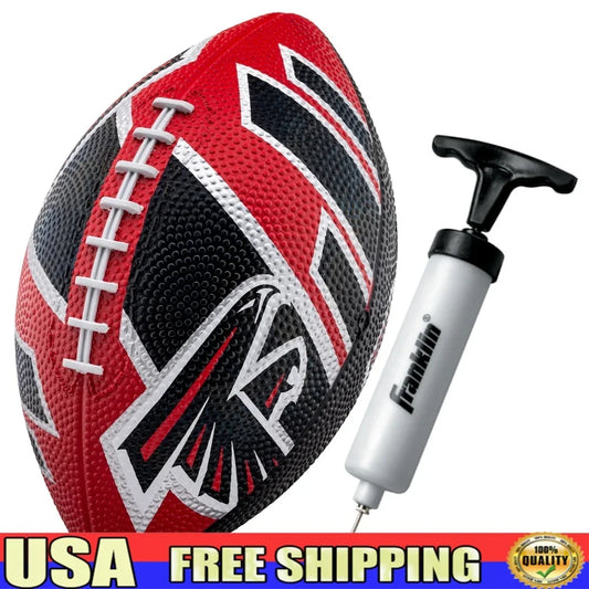 NFL Atlanta Falcons Mini Football 8.5 Inch Rubber Easy Grip Durable Kids Football Perfect