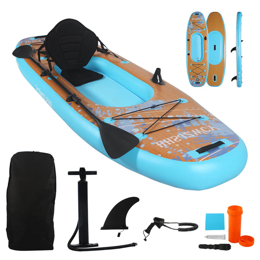 HHSJZWCY 10' Inflatable Stand Up Paddle Board Kayak, 34'' Extra Wide,