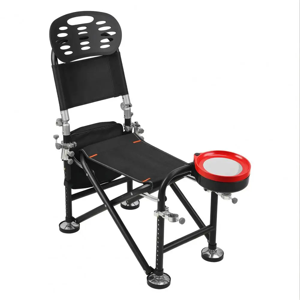 Fishing Chair with Backrest Rod Holder Folding Fishing Deck Chair Fisherman Gift
