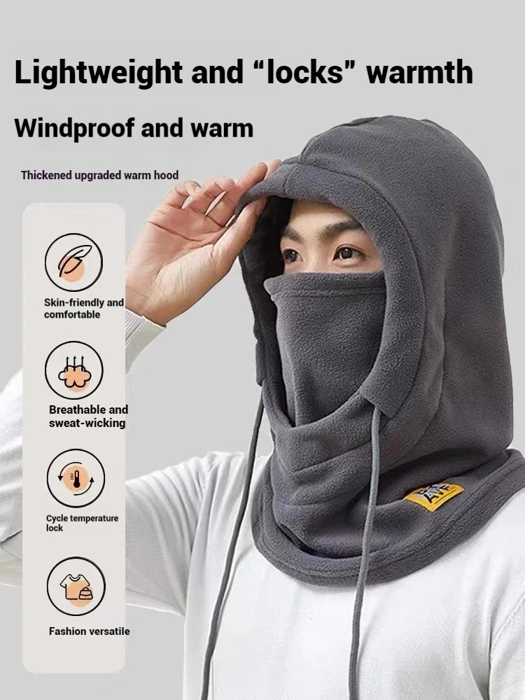 Winter Warm Hat with Mask and Neck Warmer 3-in-1 Windproof Balaclava  Cycling Cold Weather Protection